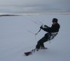 Snowkiting Strathaven Airfield Dec 09